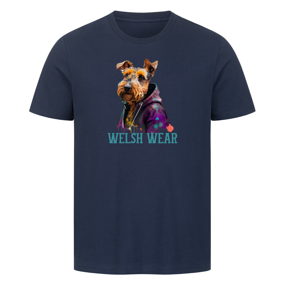 Premium T-Shirt "Welsh Terrier - Welsh Wear" French Navy – hunde-shirt.de