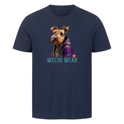 Premium T-Shirt "Welsh Terrier - Welsh Wear" French Navy – hunde-shirt.de