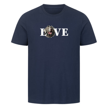 Premium T-Shirt "Weimaraner - LOVE" French Navy – hunde-shirt.de