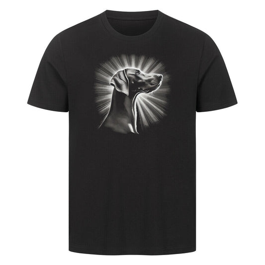 Premium T-Shirt "Weimaraner - Shine" Schwarz – hunde-shirt.de