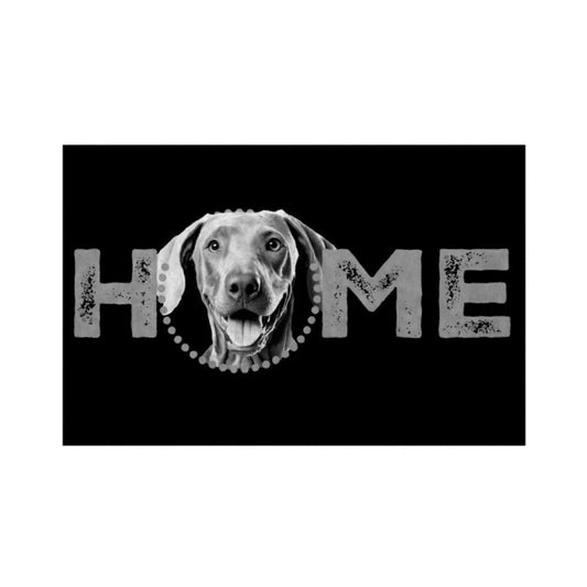 Fußmatte "Weimaraner - HOME-Edition" Weiß – hunde-shirt.de