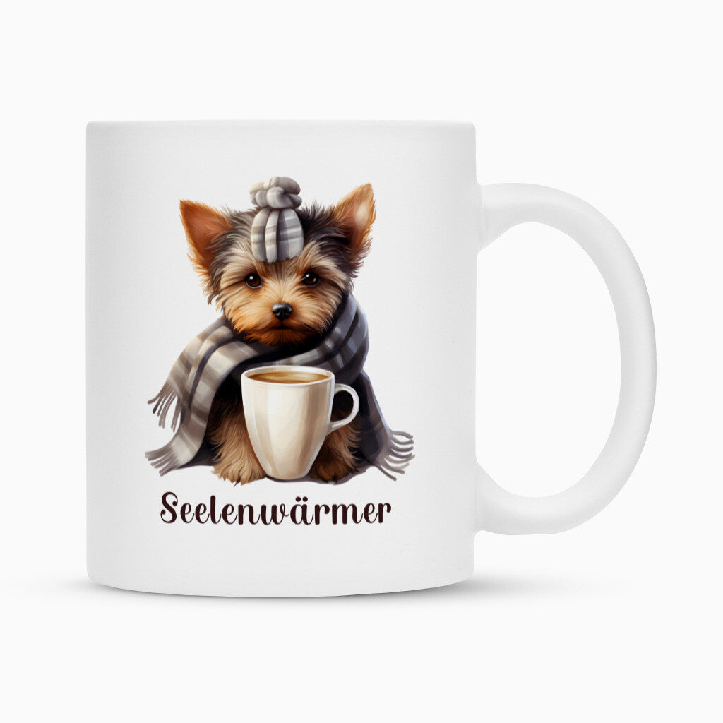 Tasse "Yorkshire - Seelenwärmer" Weiß – hunde-shirt.de