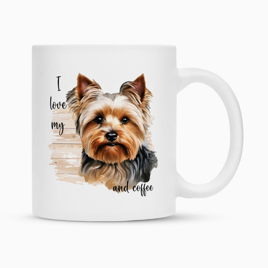 Tasse "Yorkshire Terrier - I love..." Weiß – hunde-shirt.de