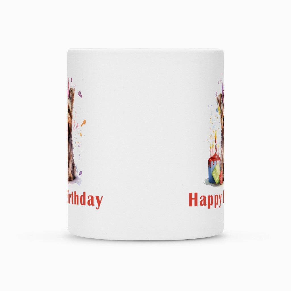 Tasse "Yorkshire - Happy Birthday" – hunde-shirt.de