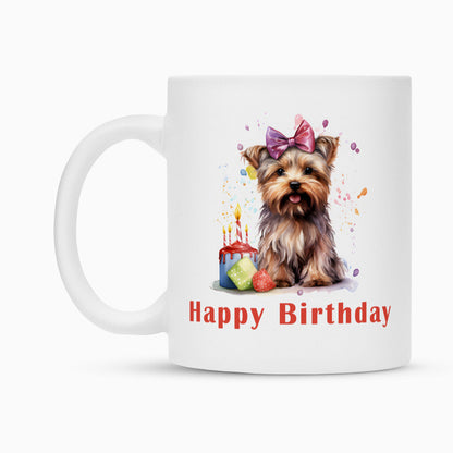 Tasse "Yorkshire - Happy Birthday" – hunde-shirt.de