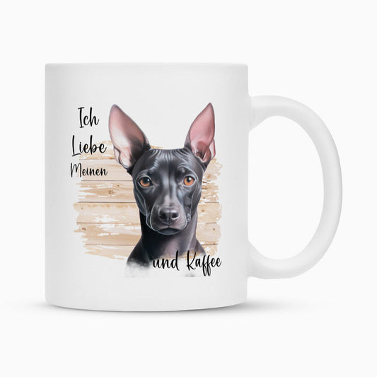 Tasse "Xolo - Ich liebe..." Weiß – hunde-shirt.de