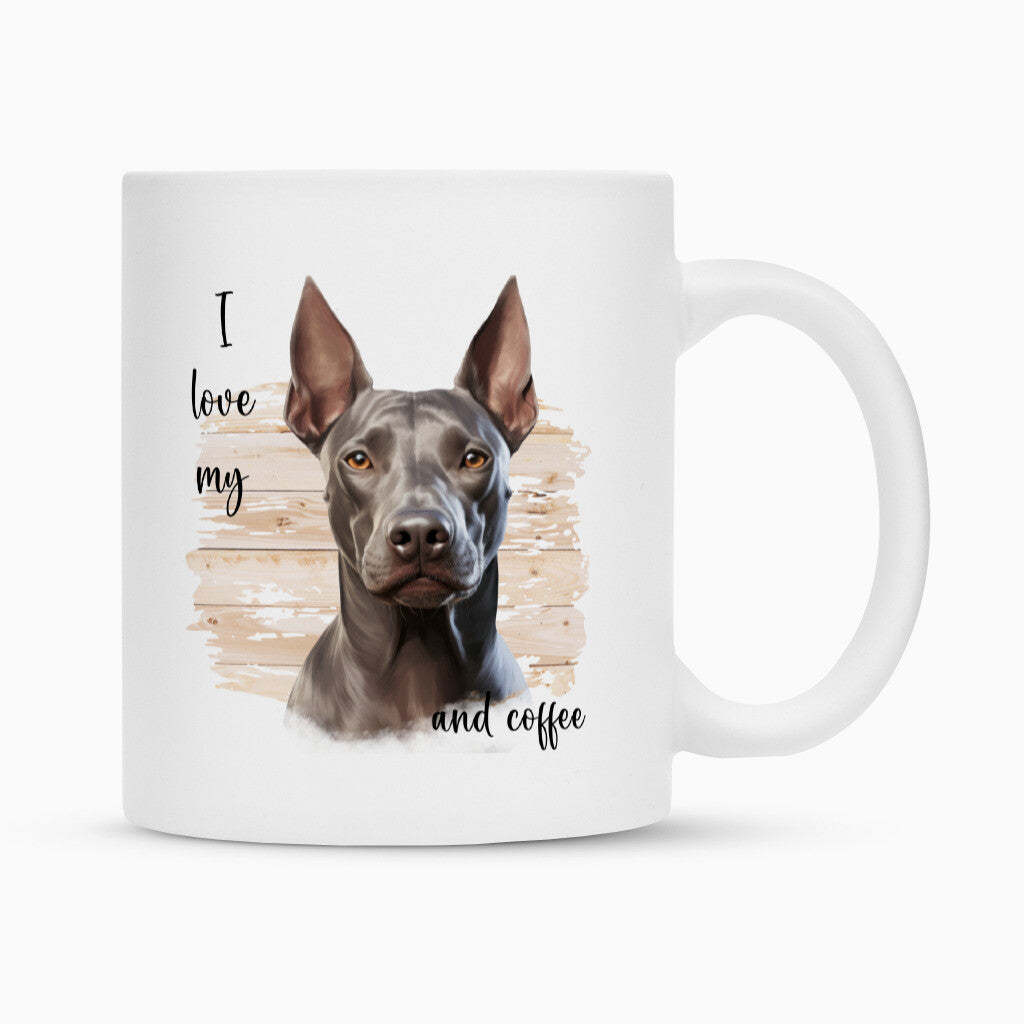 Tasse "Xolo - I love my..." Weiß – hunde-shirt.de