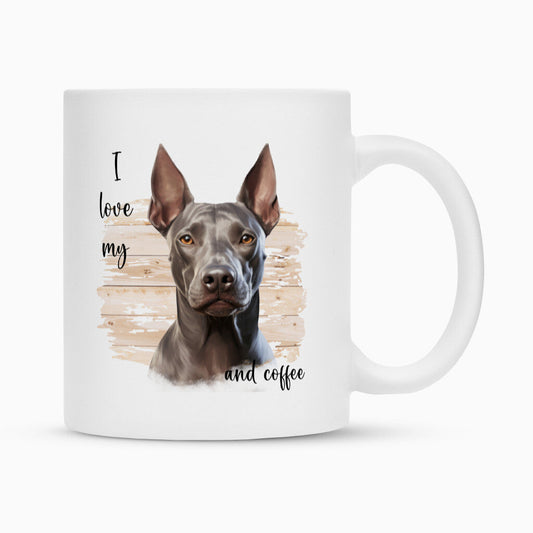 Tasse "Xolo - I love my..." Weiß – hunde-shirt.de