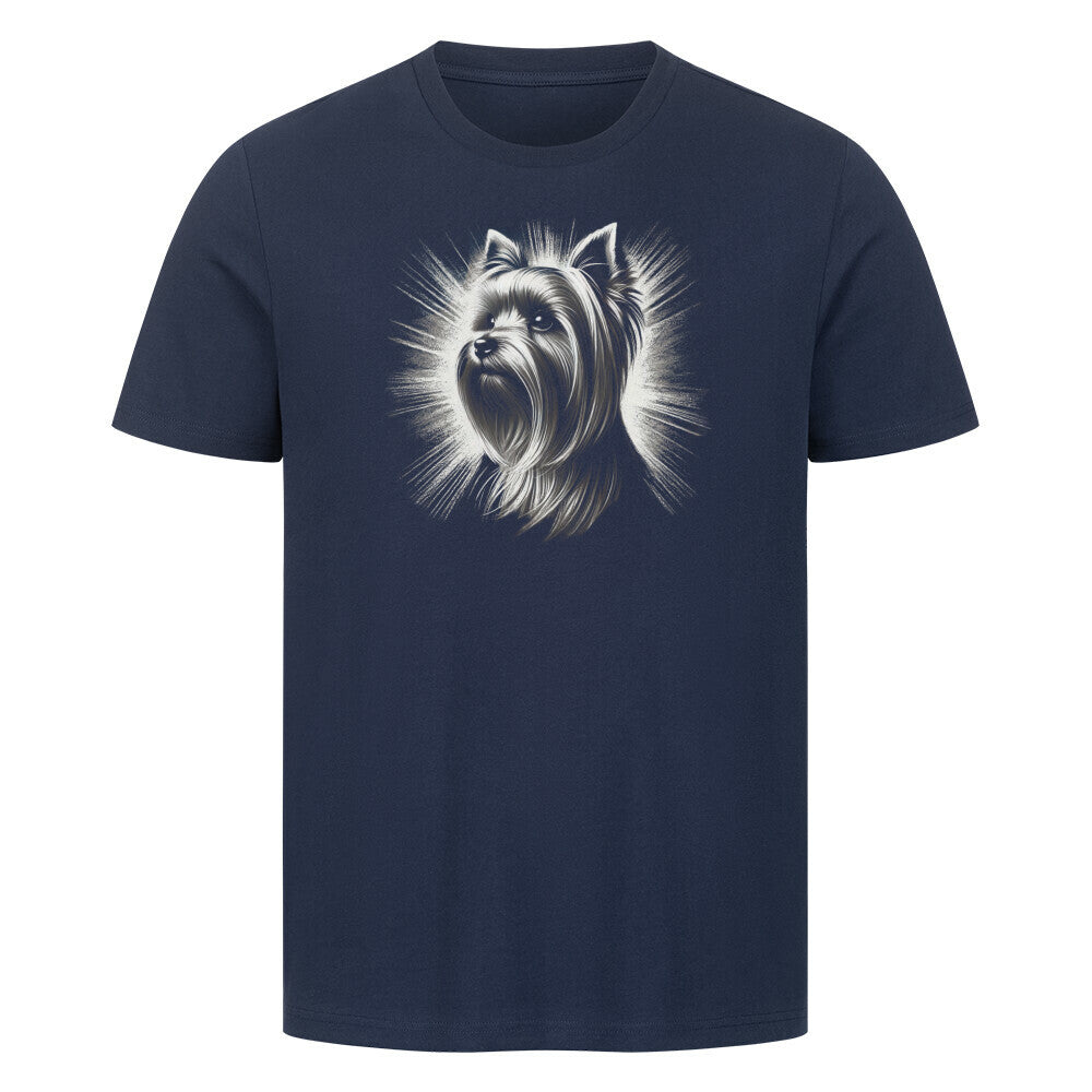 Premium T-Shirt "Yorkie - Bright" French Navy – hunde-shirt.de