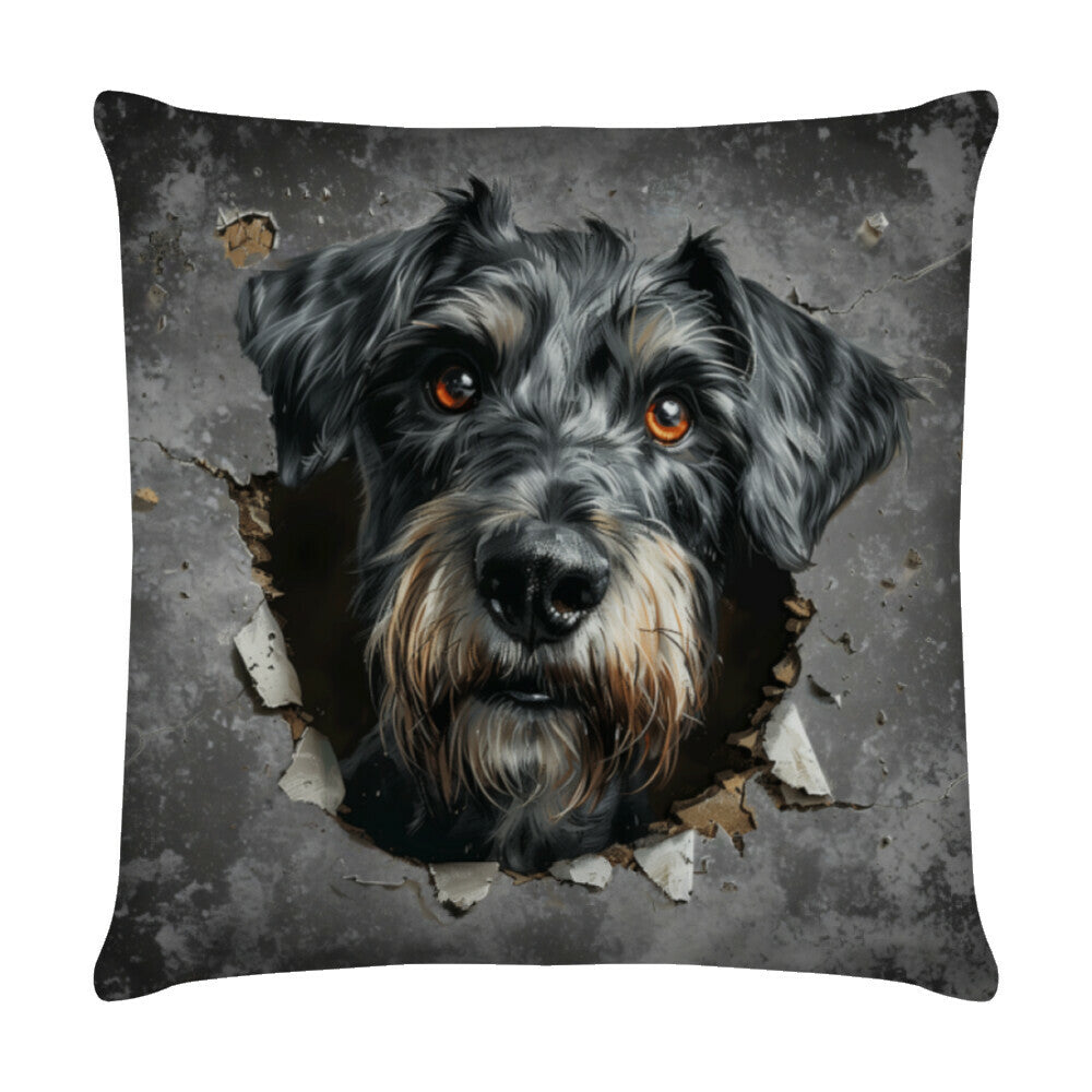 Kissen "Irischer Wolfshund - Look" Weiß – hunde-shirt.de