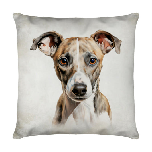 Kissen "Whippet - Blick" Weiß – hunde-shirt.de