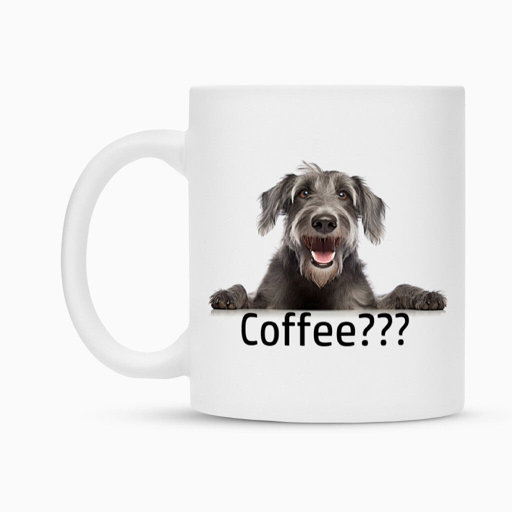 Tasse "Irischer Wolfshund - Coffee???" – hunde-shirt.de