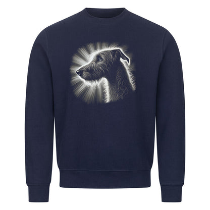 Premium Sweatshirt "Irischer Wolfshund - Shine" Navy Blue – hunde-shirt.de
