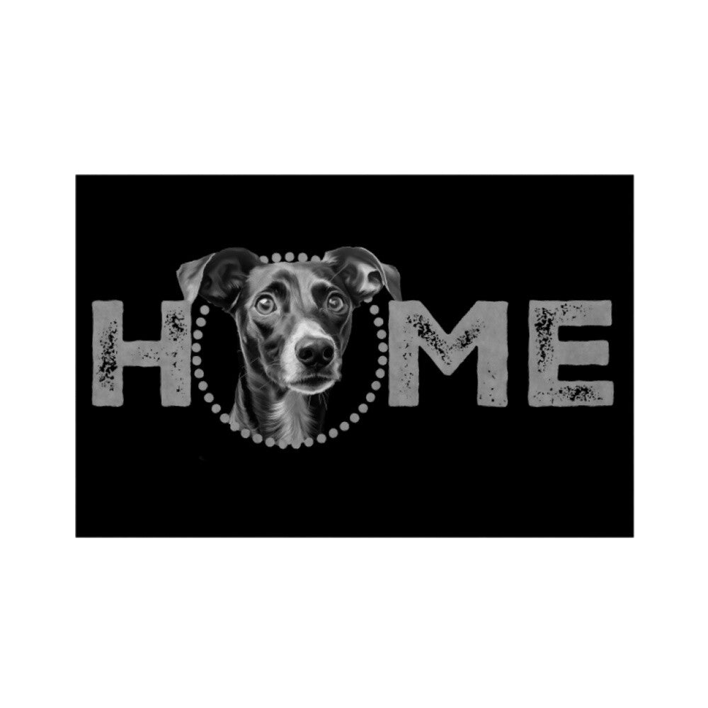 Fußmatte "Whippet - HOME-Edition 2" Weiß – hunde-shirt.de