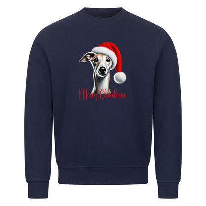 Premium Sweatshirt "Whippet - Merry Christmas" Navy Blue – hunde-shirt.de