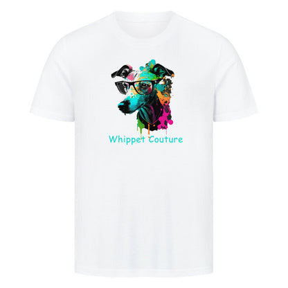 Premium T-Shirt "Whippet Couture" Weiß – hunde-shirt.de