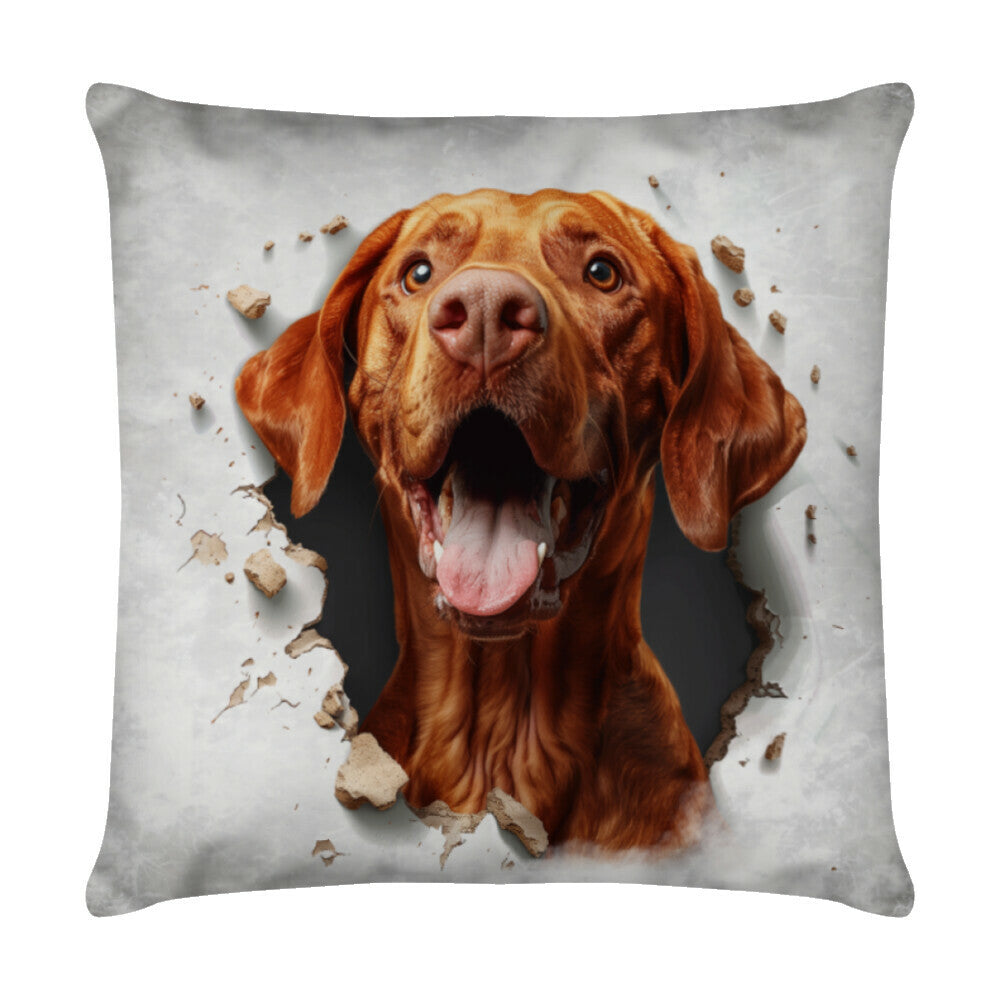 Kissen "Vizsla - Look" Weiß – hunde-shirt.de