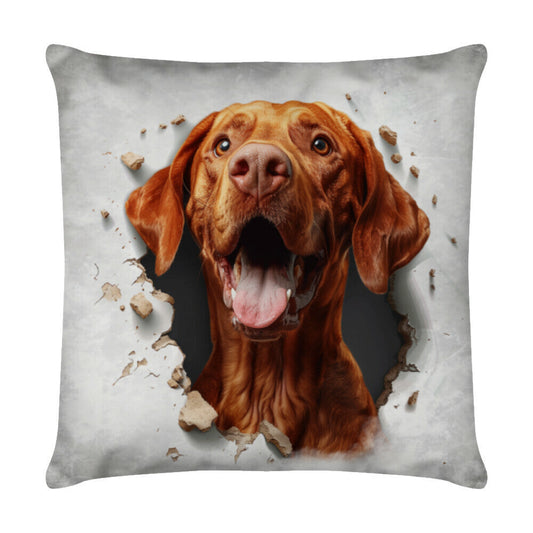 Kissen "Vizsla - Look" Weiß – hunde-shirt.de