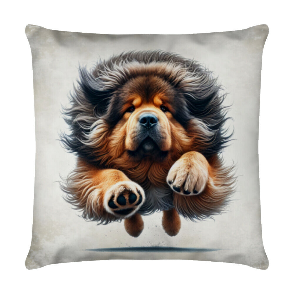 Kissen "Do Khyi - Jump" Weiß – hunde-shirt.de