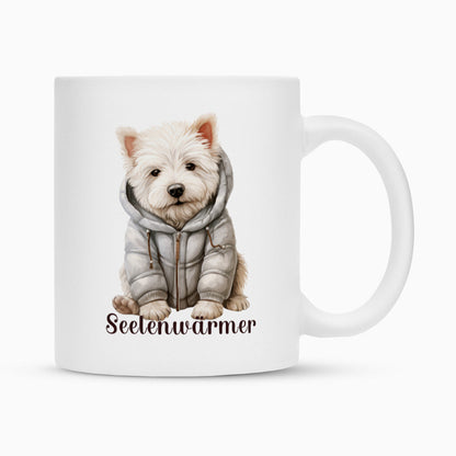 Tasse "Westie - Seelenwärmer" Weiß – hunde-shirt.de