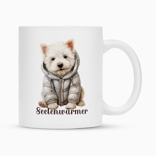 Tasse "Westie - Seelenwärmer" Weiß – hunde-shirt.de