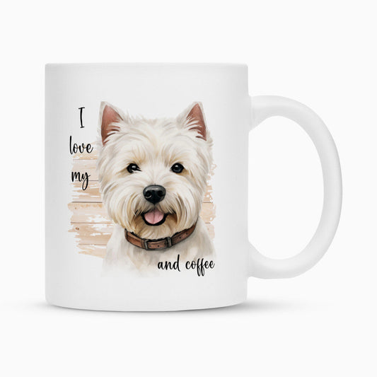 Tasse "Westie - I love..." Weiß – hunde-shirt.de