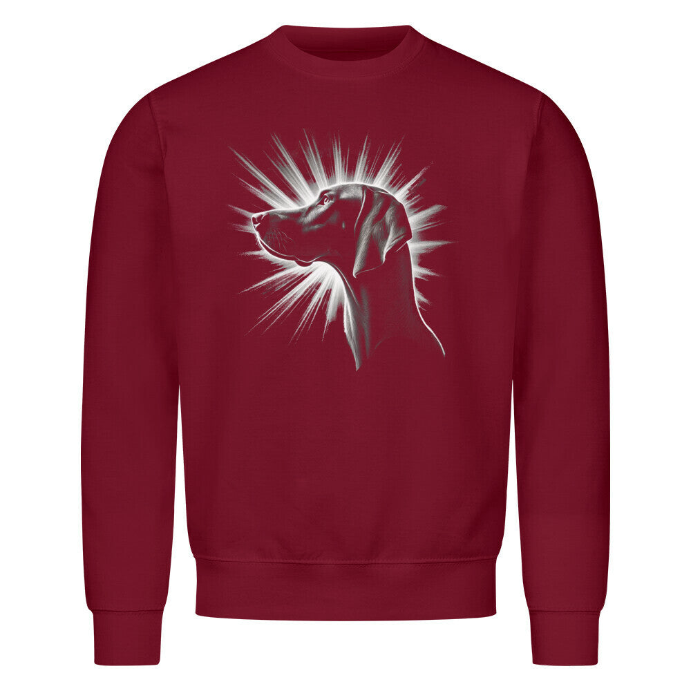 Premium Sweatshirt "Vizsla - Shine" Burgunder – hunde-shirt.de