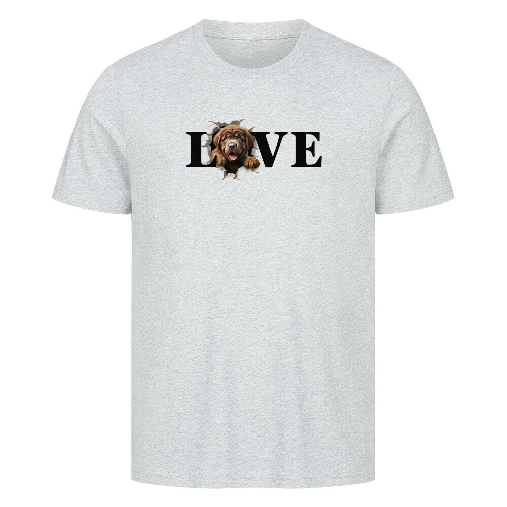 Premium T-Shirt "Do Khyi - LOVE" Heather Grey – hunde-shirt.de