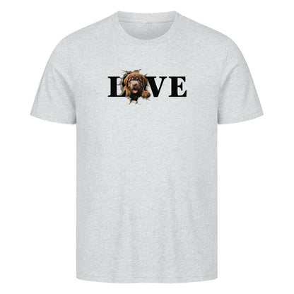 Premium T-Shirt "Do Khyi - LOVE" Heather Grey – hunde-shirt.de