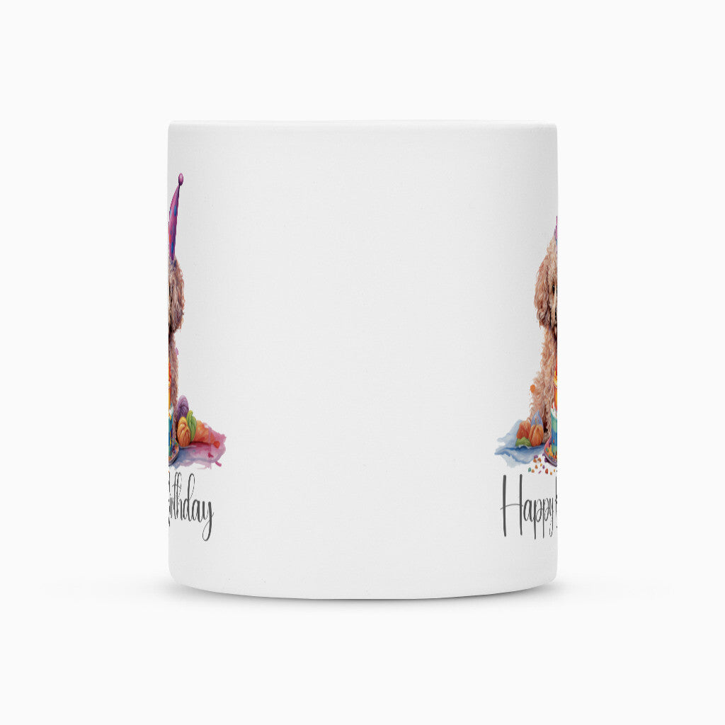 Tasse "Zwergpudel - Happy Birthday" – hunde-shirt.de
