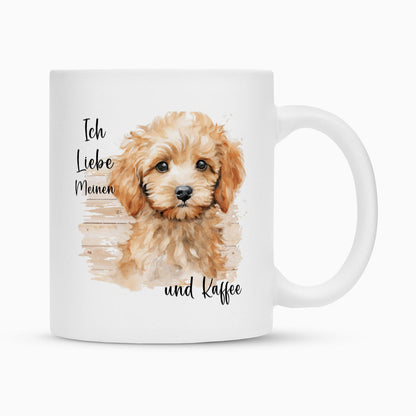 Tasse "Toypudel - Ich liebe meinen..." Weiß – hunde-shirt.de