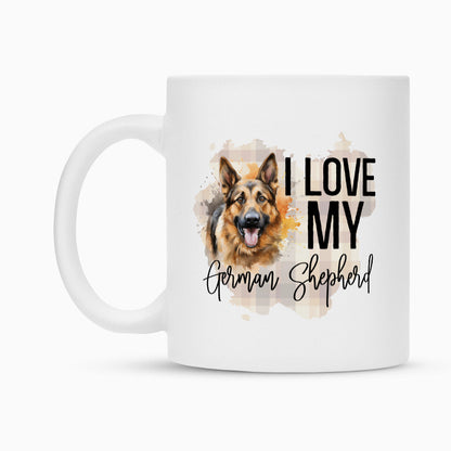 Tasse "Deutscher Schäferhund - I love..." – hunde-shirt.de