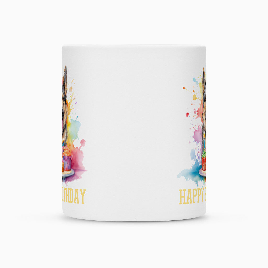 Tasse "Deutscher Schäferhund - Happy Birthday 2" – hunde-shirt.de
