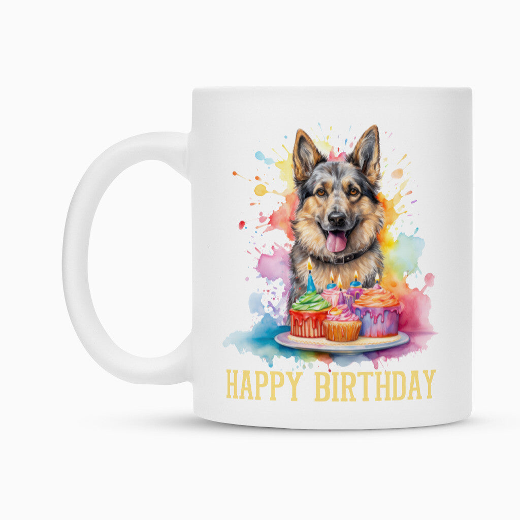 Tasse "Deutscher Schäferhund - Happy Birthday 2" – hunde-shirt.de