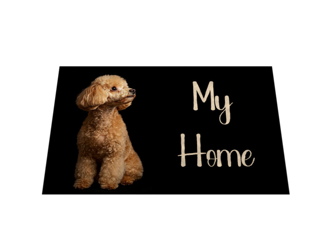 Fußmatte "Zwergpudel - My Home" – hunde-shirt.de