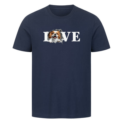 Premium T-Shirt "Tibet Spaniel - LOVE" French Navy – hunde-shirt.de