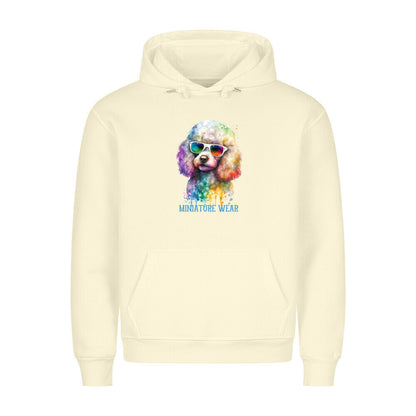 Premium Hoodie "Zwergpudel - Miniature Wear" Beige – hunde-shirt.de