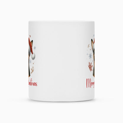 Tasse "Zwergpinscher Merry Christmas" – hunde-shirt.de