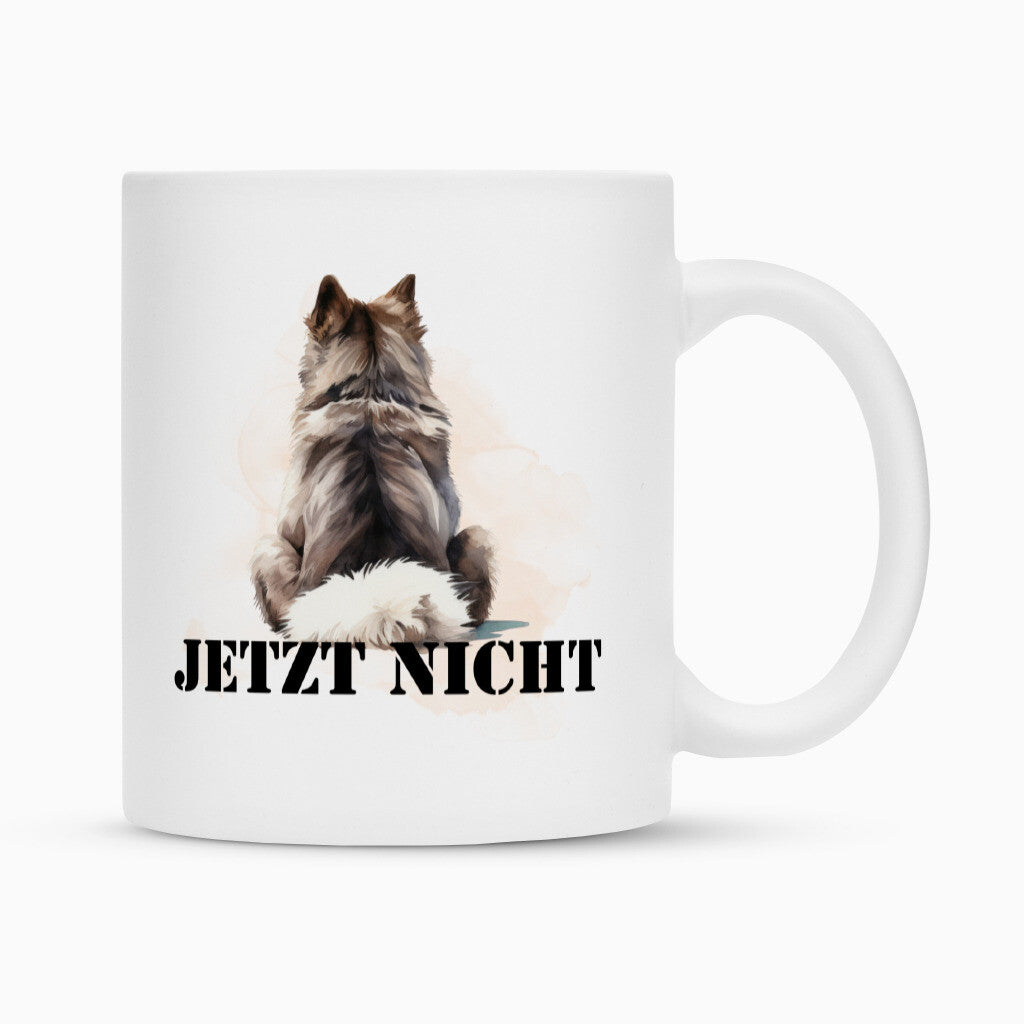 Tasse "Wolfsspitz - JETZT NICHT" Weiß – hunde-shirt.de
