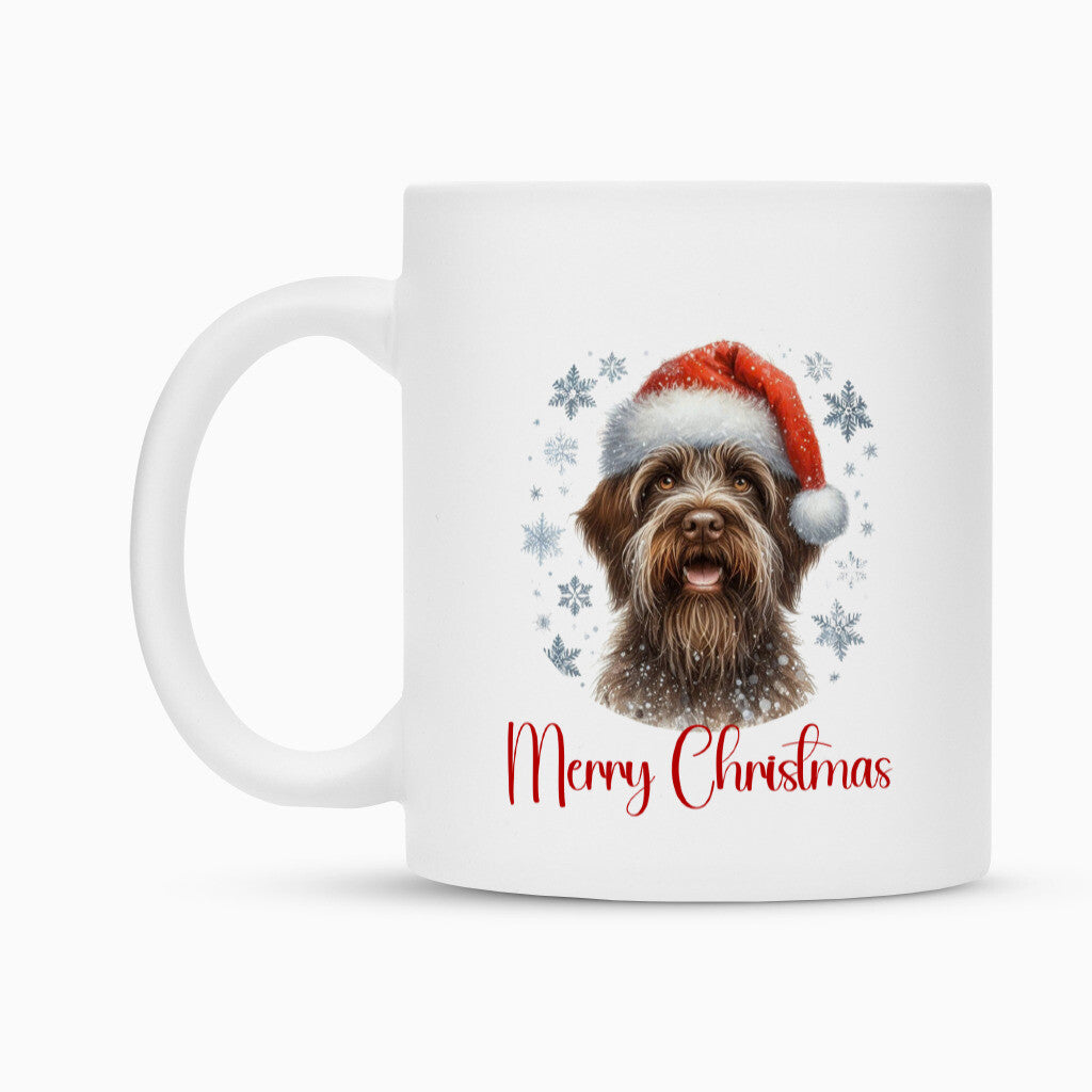 Tasse "Griffon Wirehaired Korthals - Merry Christmas" – hunde-shirt.de