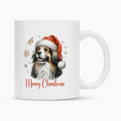 Tasse "Tibet Spaniel - Merry Christmas" Weiß – hunde-shirt.de