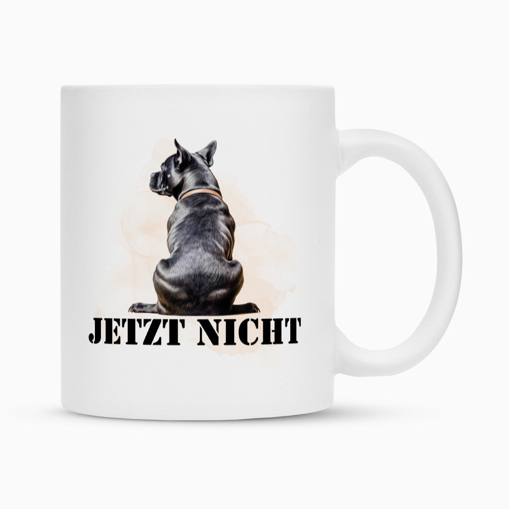 Tasse "Staffordshire Terrier - JETZT NICHT" Weiß – hunde-shirt.de