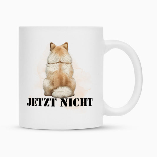 Tasse "Spitz - JETZT NICHT" Weiß – hunde-shirt.de