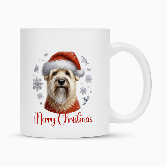 Tasse "Soft Coated Wheaten - Merry Christmas" Weiß – hunde-shirt.de
