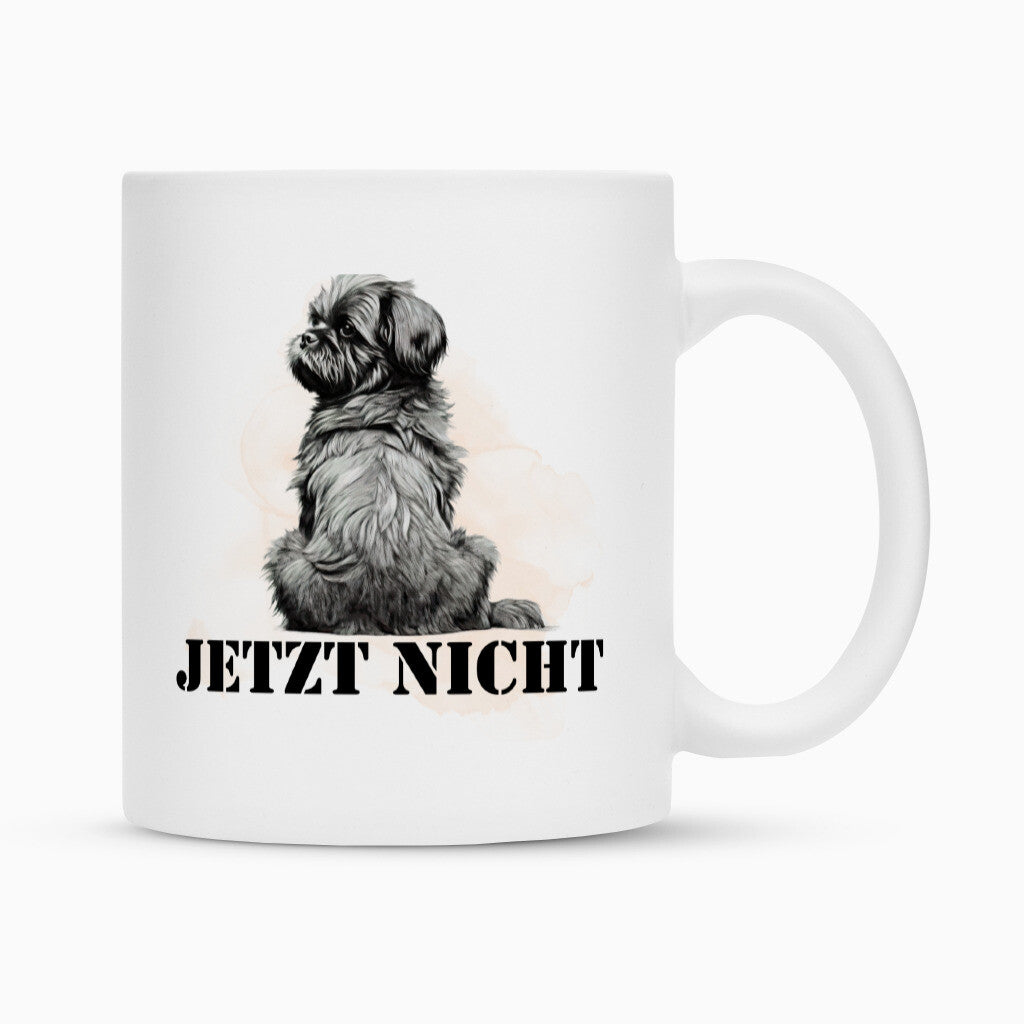 Tasse "Shih Tzu - JETZT NICHT" Weiß – hunde-shirt.de