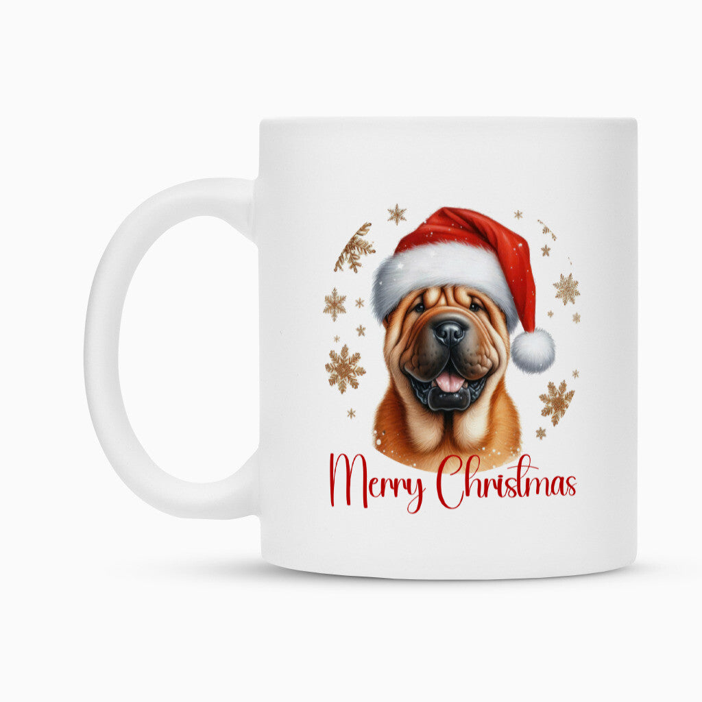 Tasse "Shar Pei - Merry Christmas" – hunde-shirt.de