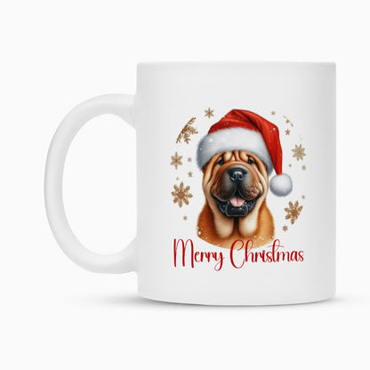 Tasse "Shar Pei - Merry Christmas" – hunde-shirt.de