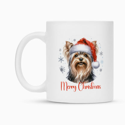Tasse "Yorkie - Merry Christmas" – hunde-shirt.de