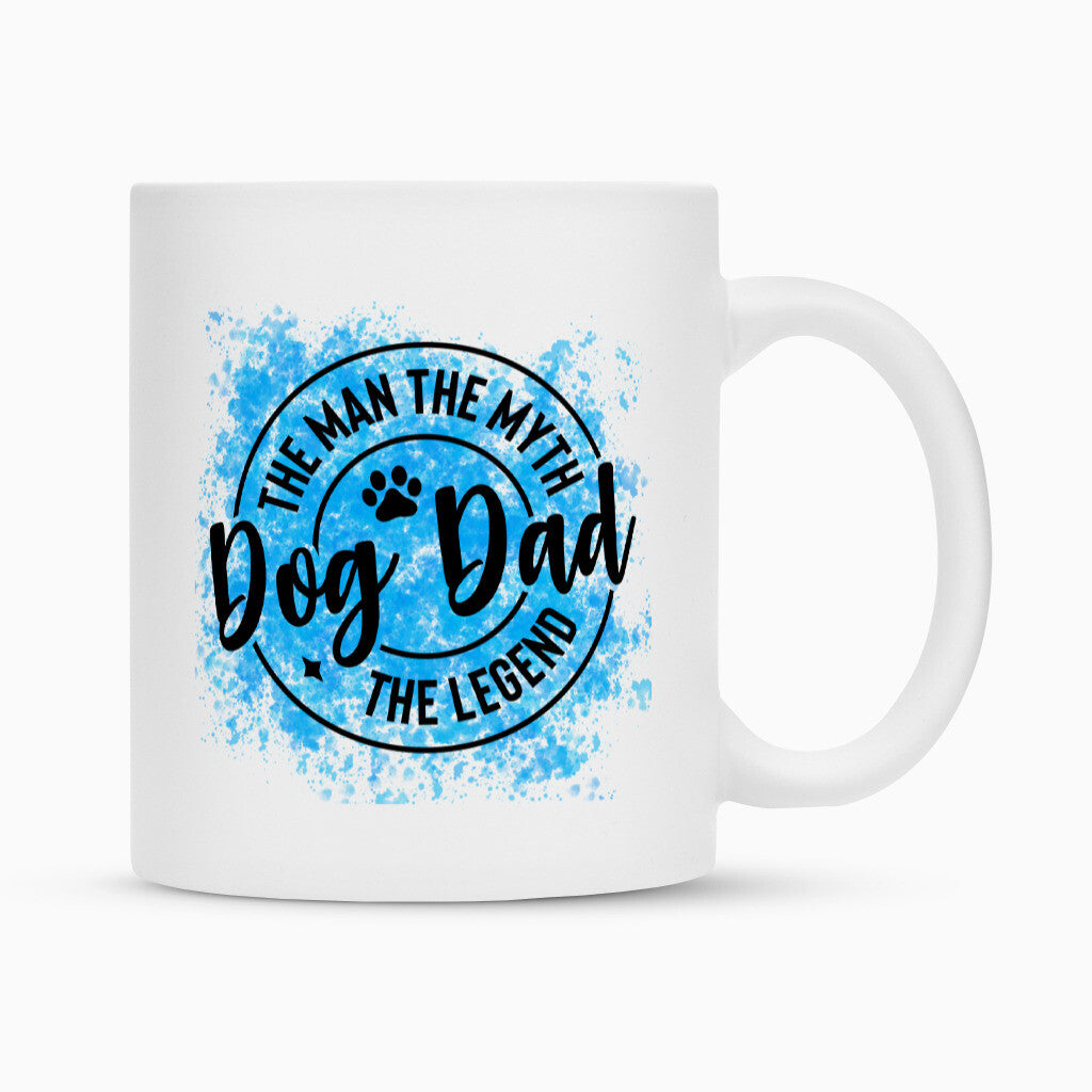 Tasse "DOG DAD..." Weiß – hunde-shirt.de