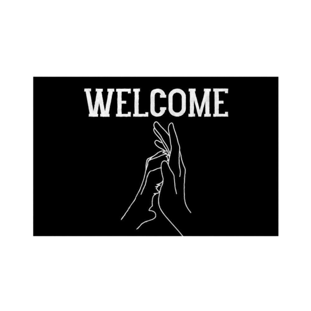 Fußmatte "Welcome" Weiß – hunde-shirt.de